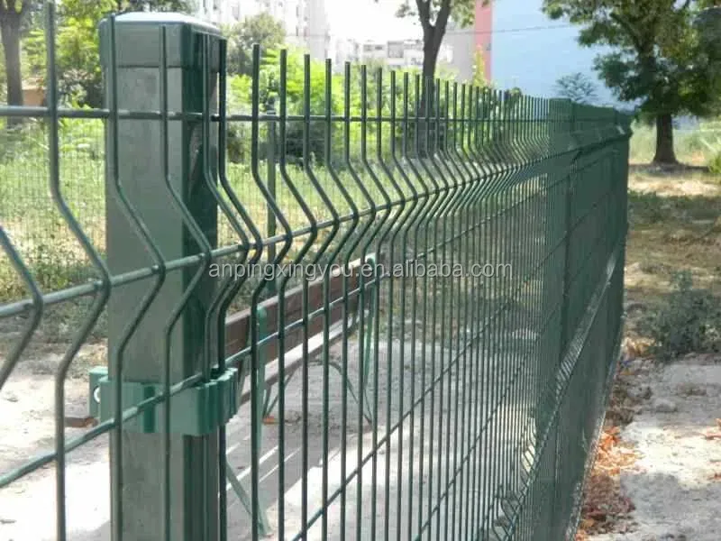 Factory wholesale Customized  PVC Coated Welded estate fence rigid fence 3d curved wire mesh fence