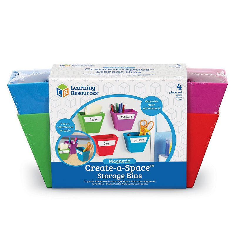 Learning Resources Magnetic Create-a-Space Storage Bins