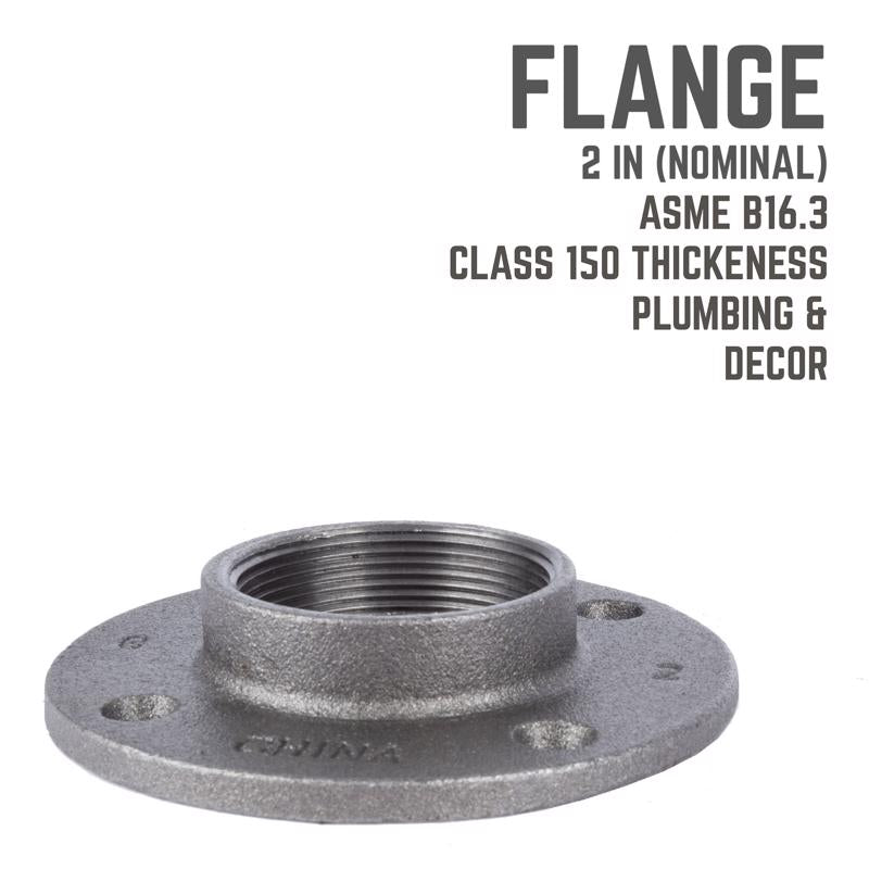 FLOOR FLANGE BLACK 2