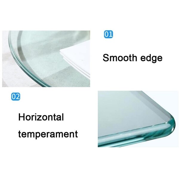 Glass Top for Round Table/Garden Table/Coffee Table Top Tempered Glass Table Top Transparent Glass Dining Room Table Cover