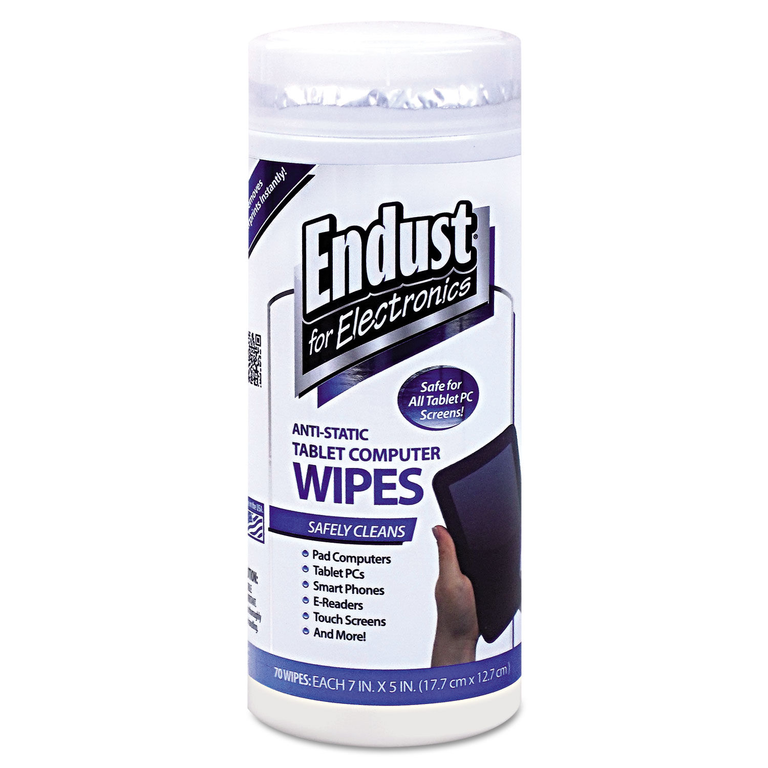 Tablet and Laptop Cleaning Wipes by Endustandreg; for Electronics END12596