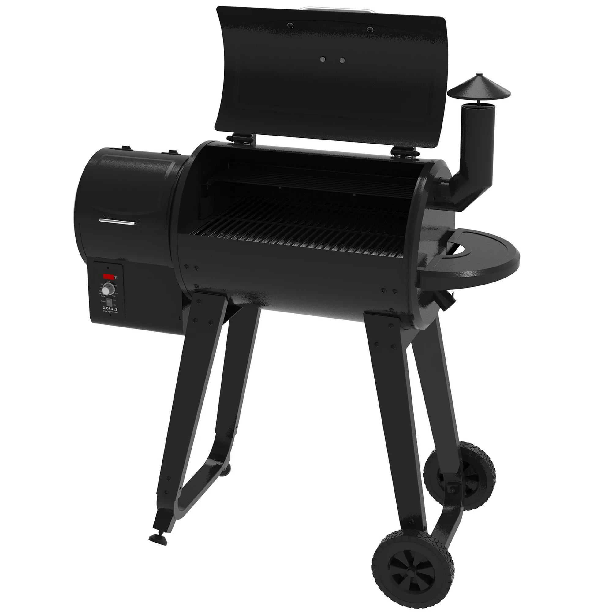 Z GRILLS ZPG-450A3 Wood Pellet Grill and Smoker 8-in-1 BBQ 2022 model， Black