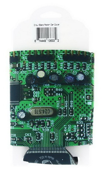 ICUP  Inc. Designer Can Cooler: Circuit Board Patt...