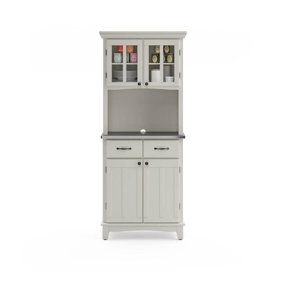 Homestyles Buffet Of Buffets Off White Wood Buffet with Hutch   31\