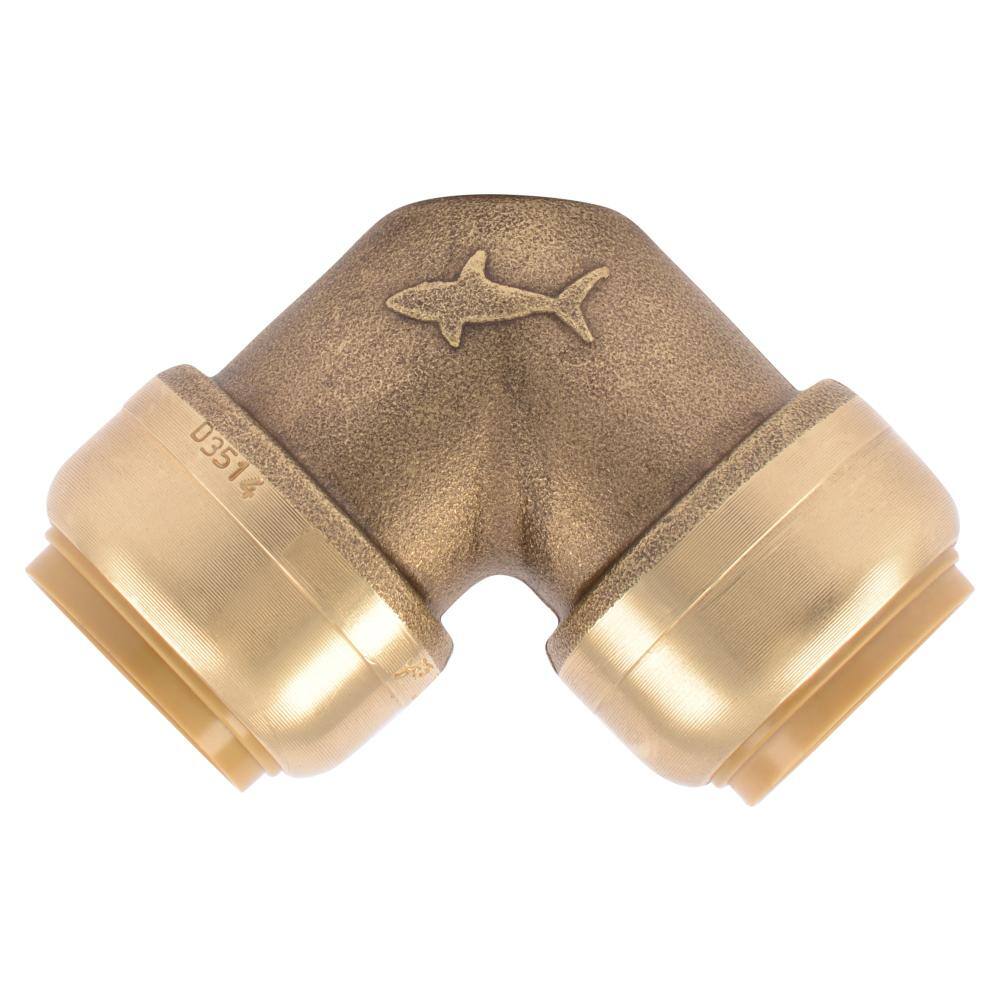 SharkBite 34 in. Push-to-Connect Brass 90-Degree Elbow Fitting Pro Pack (4-Pack) U256LFJ4