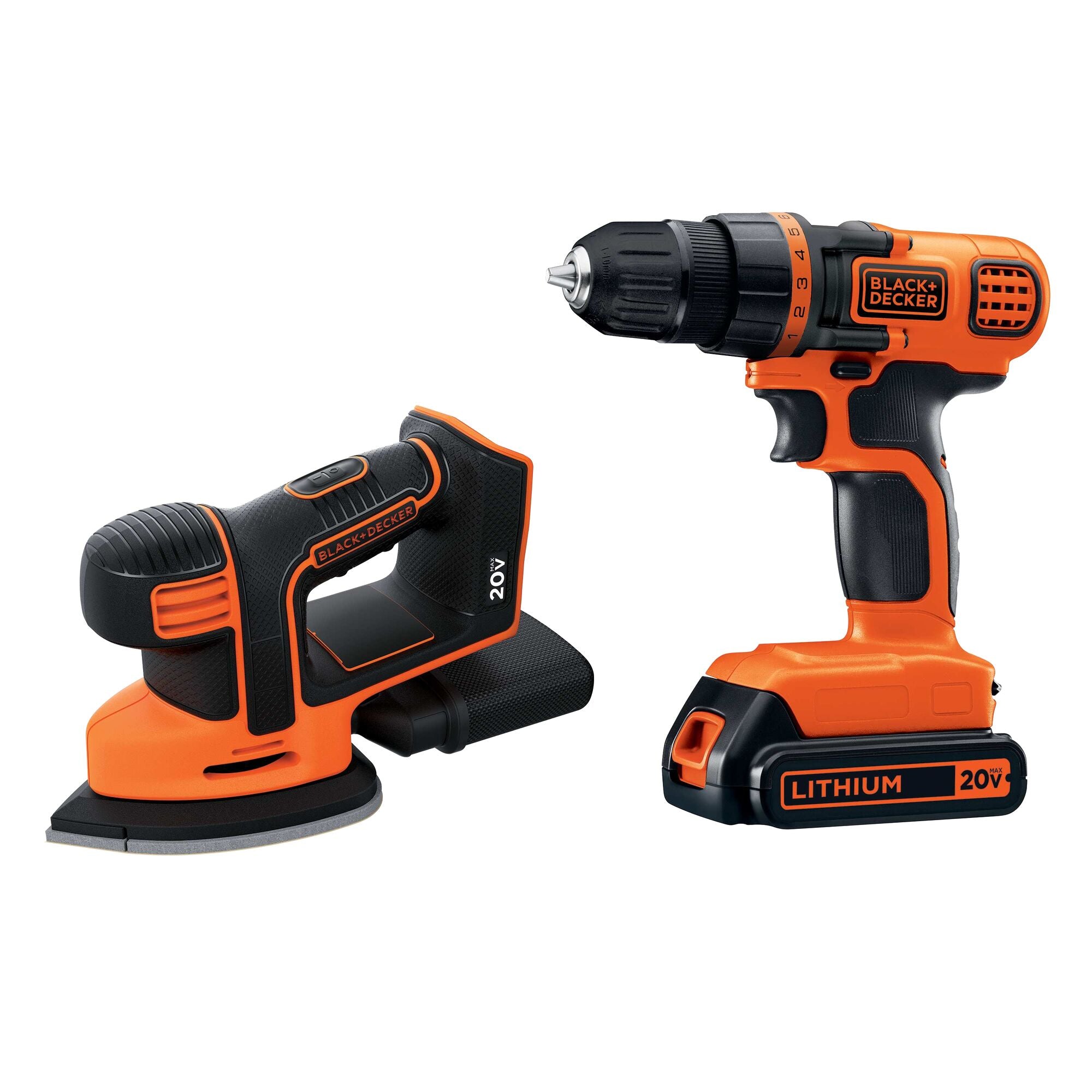 20V MAX* POWERCONNECT™ Cordless Drill/Driver + MOUSE™ Detail Sander Combo Kit