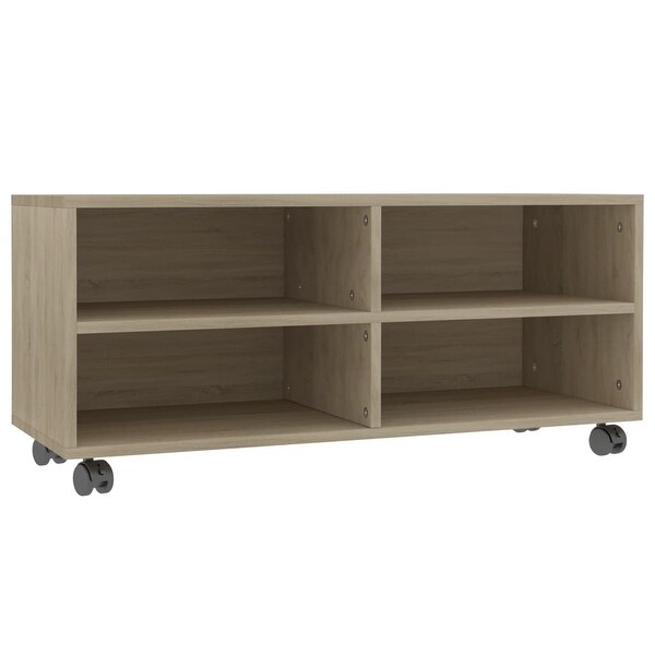 TV Cabinet with Castors Sonoma Oak 35.4