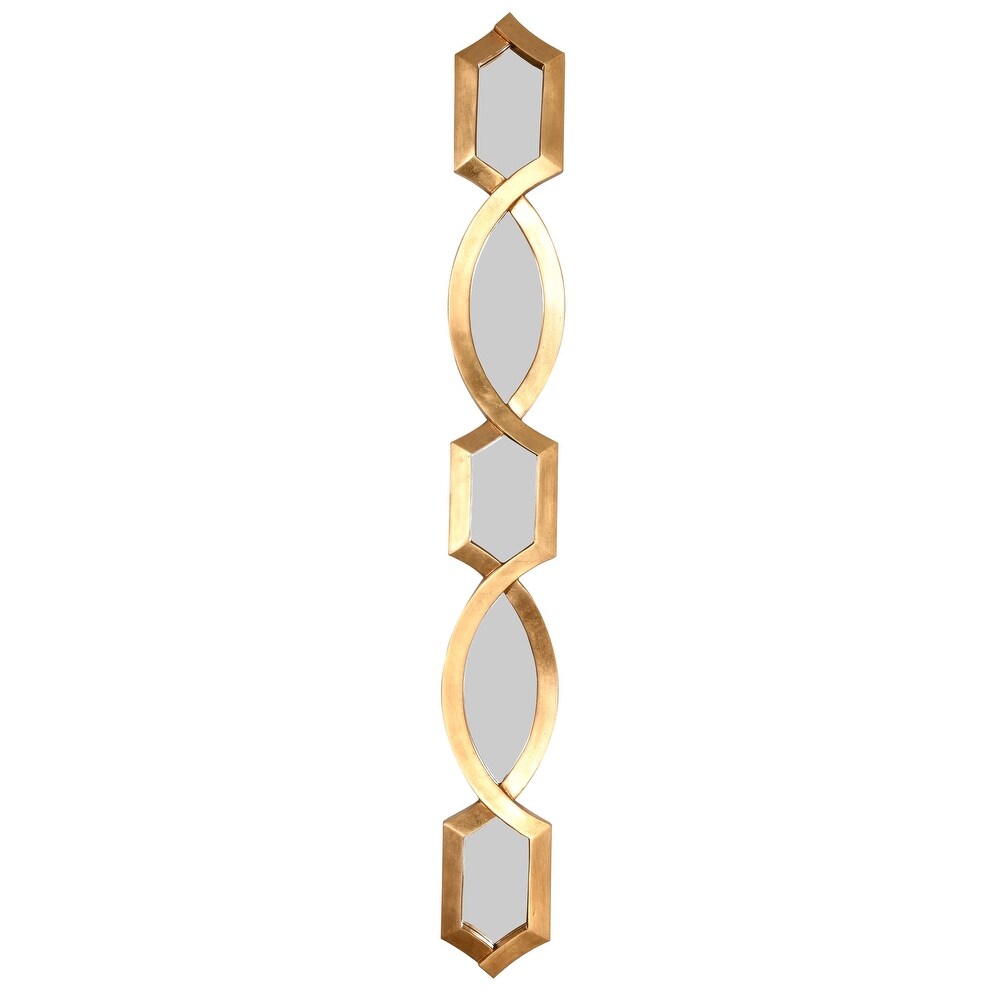 Diamond Stack Mirror Gold