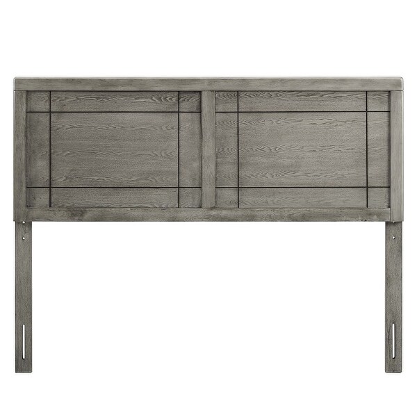 Viola Country Style Twin Size Grey Wooden Headboard - - 32157932