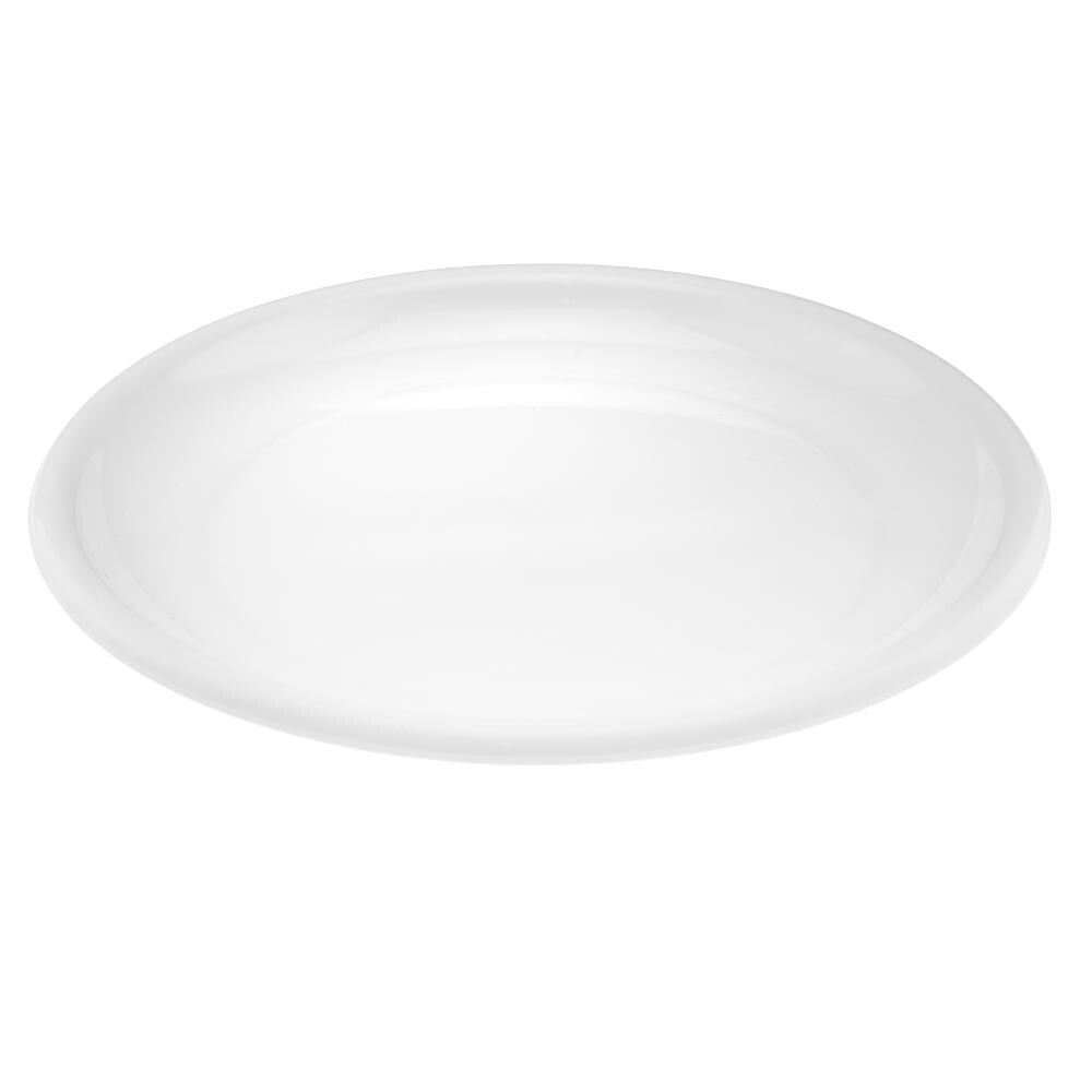 Round Flat Plate 8 Inch Microwavable Dishwasher Safe BPA Free