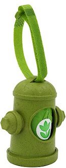 The Original Poop Bags USDA Biobased Hydrant Dispenser， Green， Large， 15 count