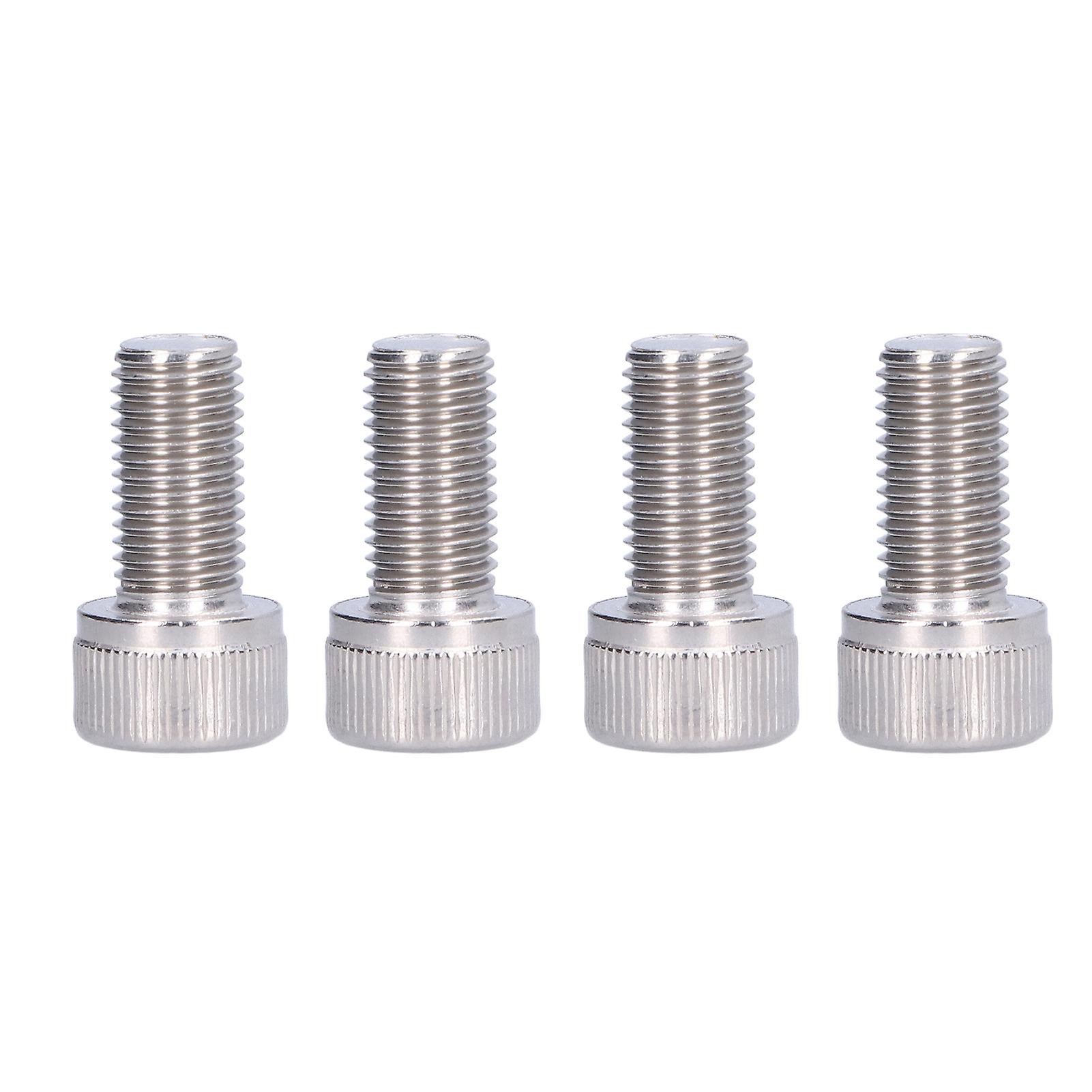 4pcs Hex Bolt Socket Cap Screw A2 Stainless Steel 1.25mm Fine Pitch Fastener Hardwarem10x20