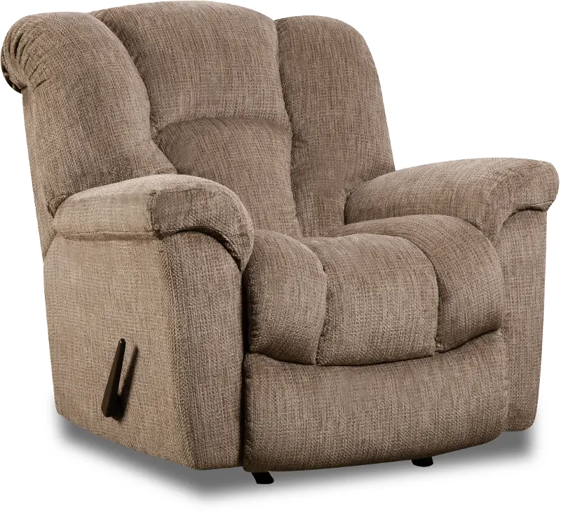 Equalizer Camel Brown Manual Rocker Recliner