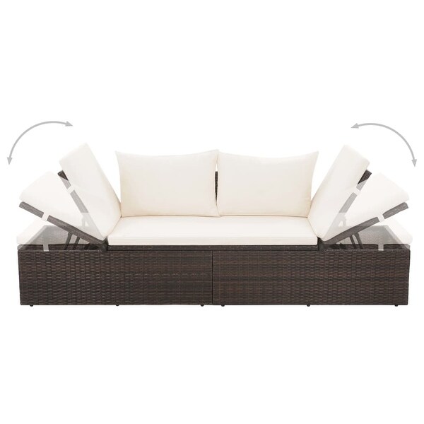 vidaXL Patio Bed Brown 76.8