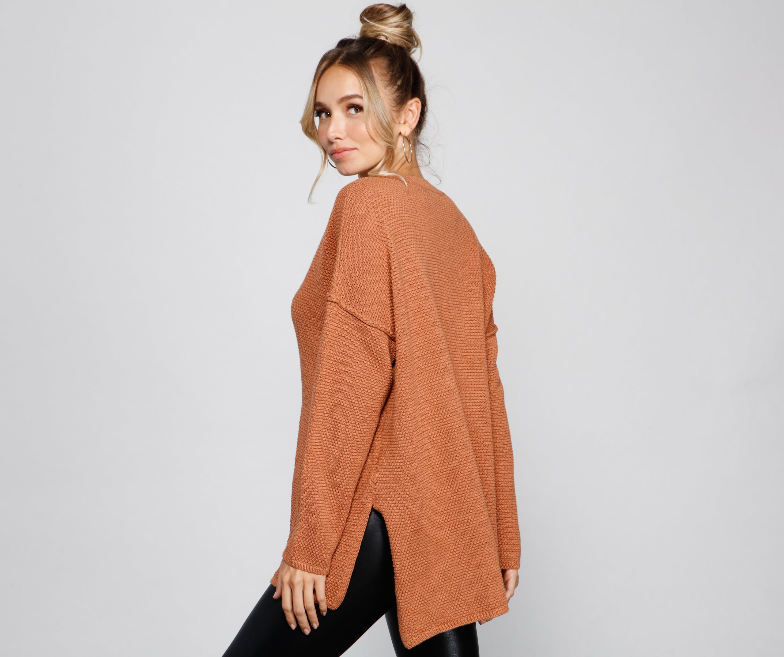 Girl Next Door Henley Long Sleeve Top