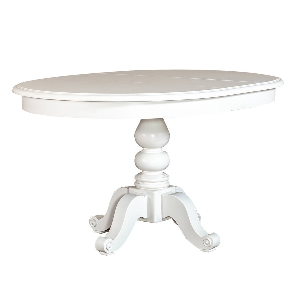 Summer House Oyster White Round Pedestal Table