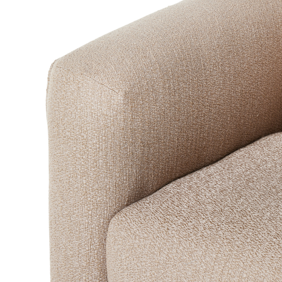 Wellborn Swivel Chair Kerbey Camel   Transitional   Armchairs And Accent Chairs   by Zin Home  Houzz