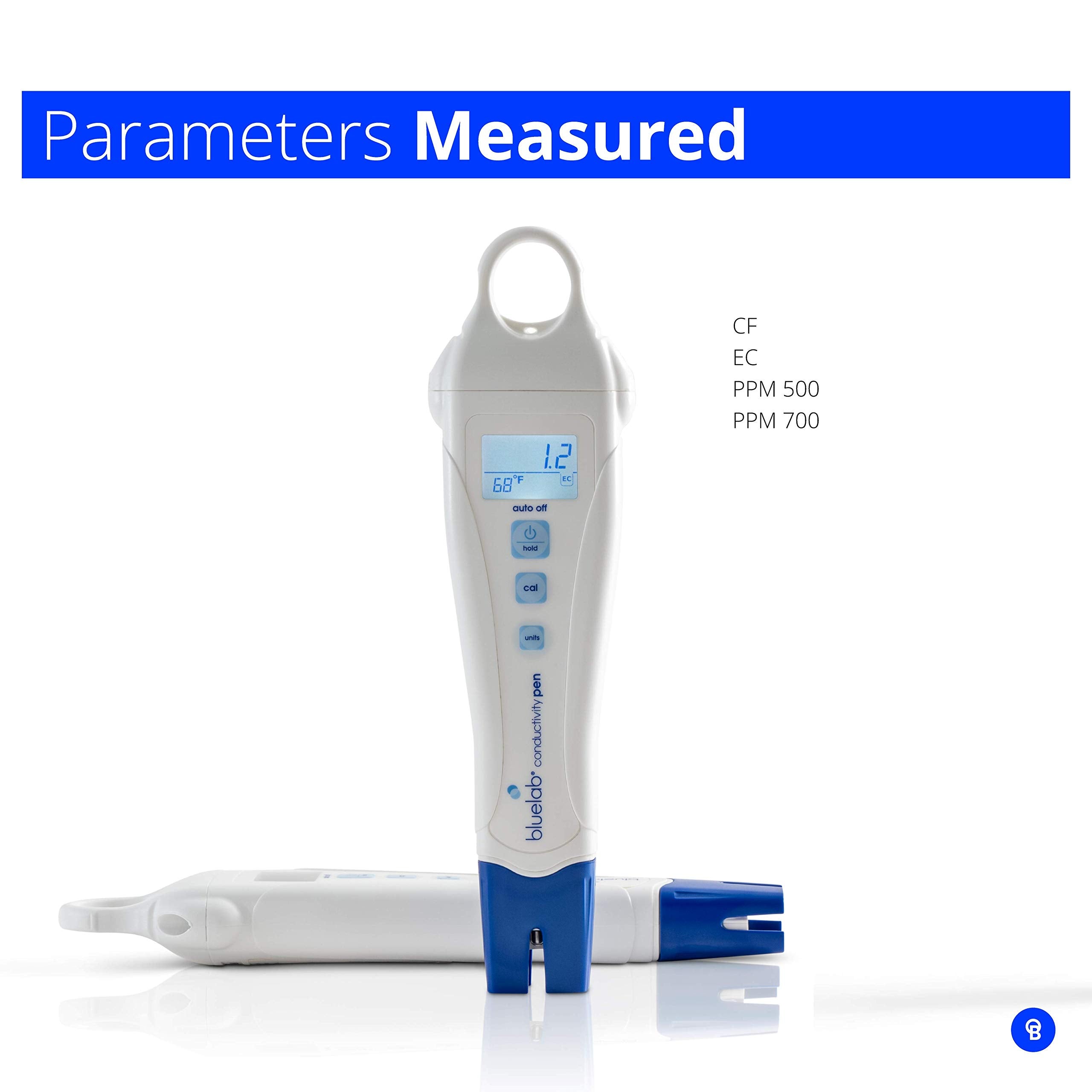 Bluelab PENCON Conductivity Pen and Digital TDS Meter， Water Tester for Temperature and Nutrient (CF， EC， PPM 500， PPM 700)， TDS Testing Kit for Hydroponic System and Indoor Plant Grow