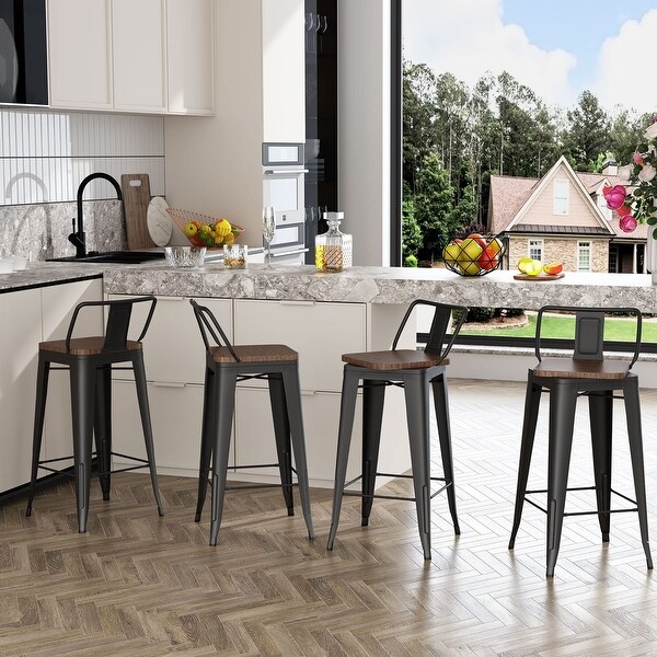 Swivel bar stools，counter height bar stools with backs