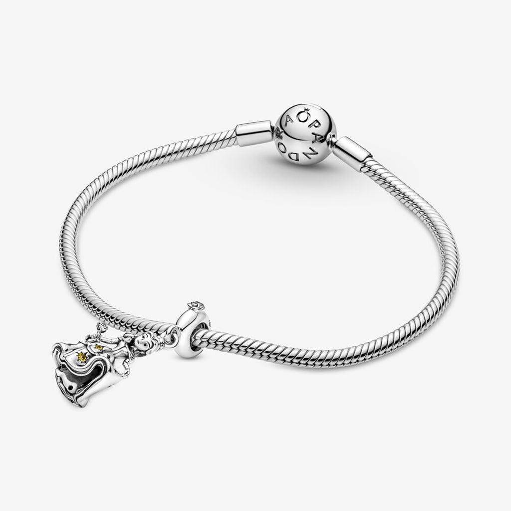 PANDORA  Disney Beauty and the Beast Dancing Belle Dangle Charm