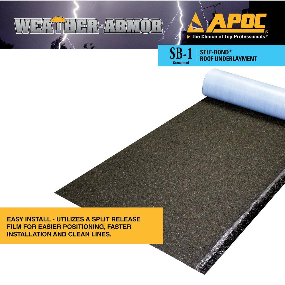 APOC 36 in. x 50 ft. Weather-Armor SB-1 Roof Underlayment AP-4100-15