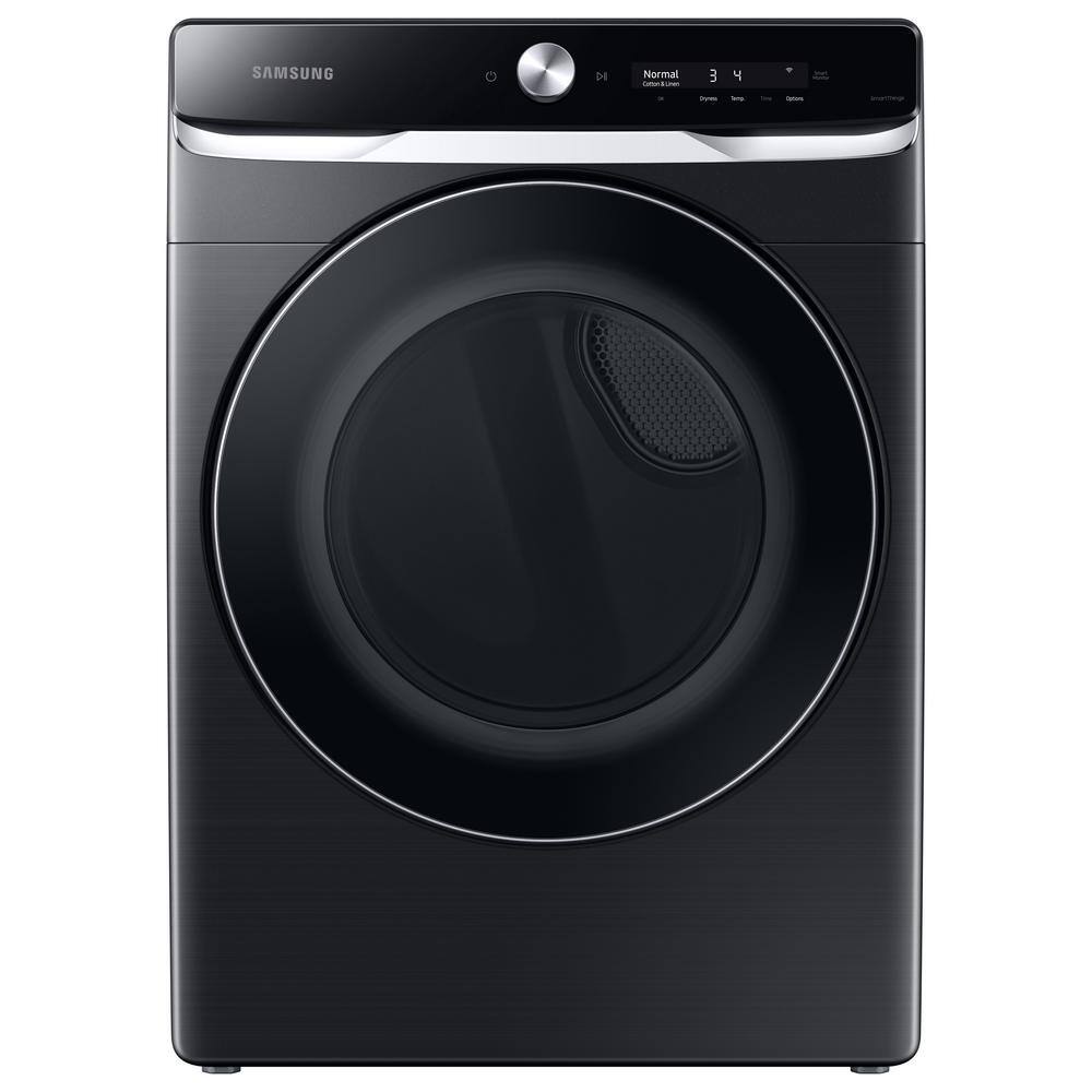  7.5 cu. ft. Stackable Vented Gas Dryer with Smart Dial and Super Speed Dry in Brushed Black DVG50A8800V