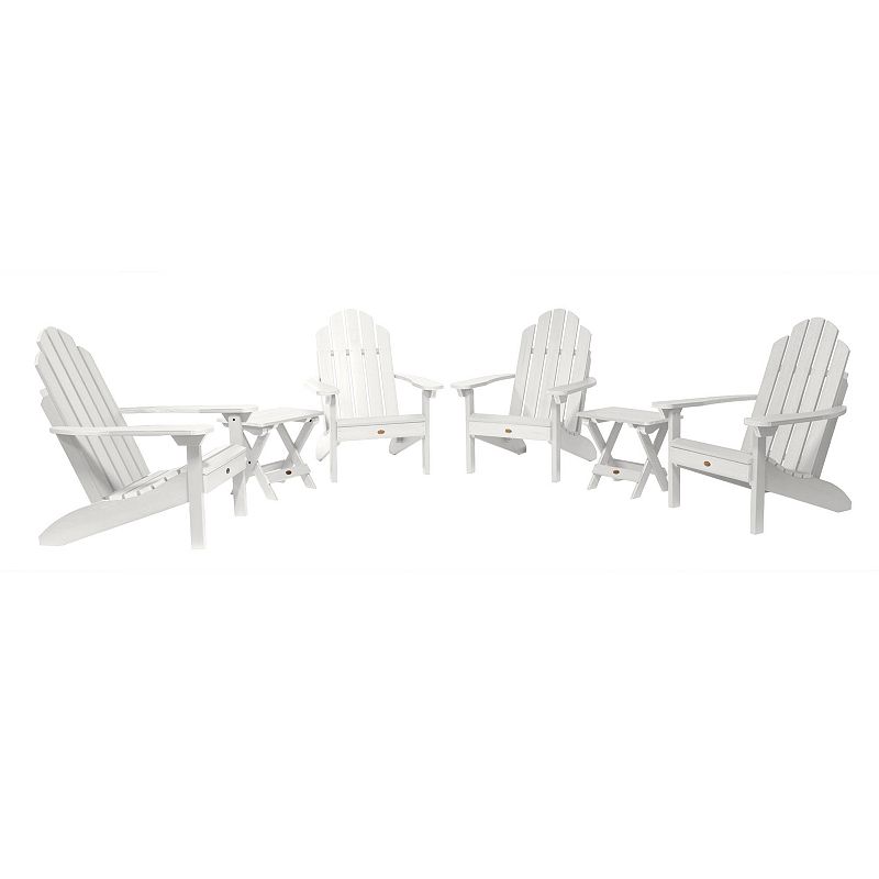 Highwood Westport Adirondack Chairs with Folding Side Tables