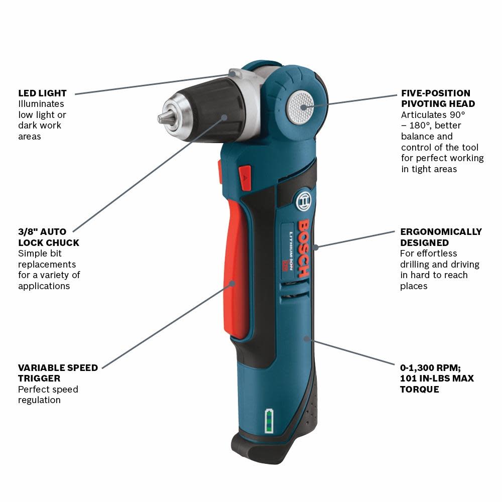 Bosch 12V Max 3/8 Angle Drill Bare Tool