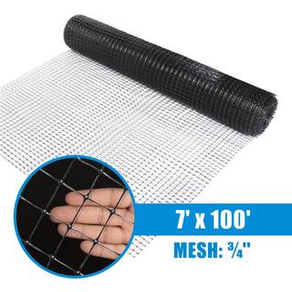 Fencer Wire 7 ft. x 100 ft. Garden and Plant Protective Netting with 34 in. Mesh Reusable and Doesn't Tangle PGD8-7X100MF34@HD