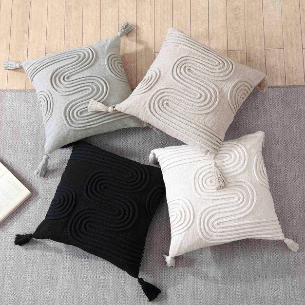 Oversize Lyra Square Throw Pillow Crescent amp Starlight