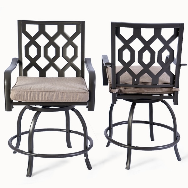 Kozyard Isabella High Swivel Bar Stools/Chair Set