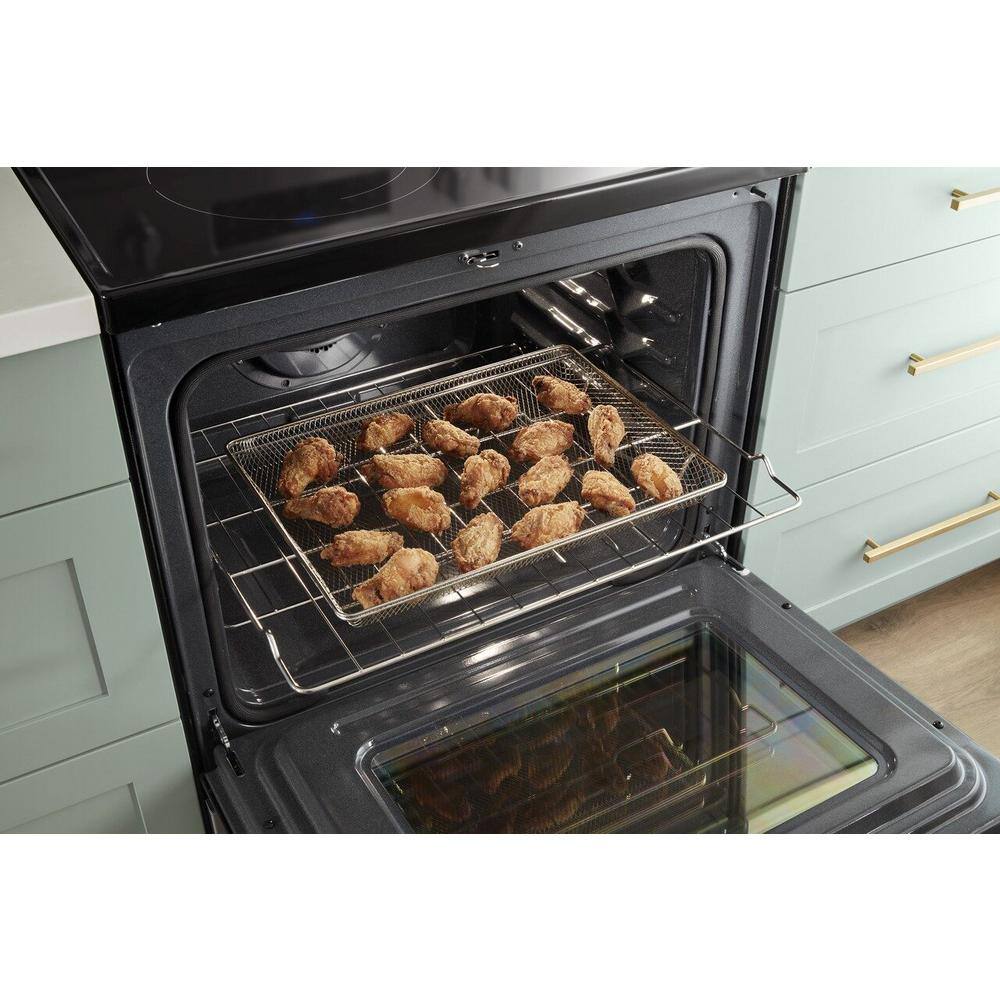 Whirlpool 5.3 cu. ft. Single Oven Electric Range with Air Fry Oven in Stainless Steel WFE535S0LS