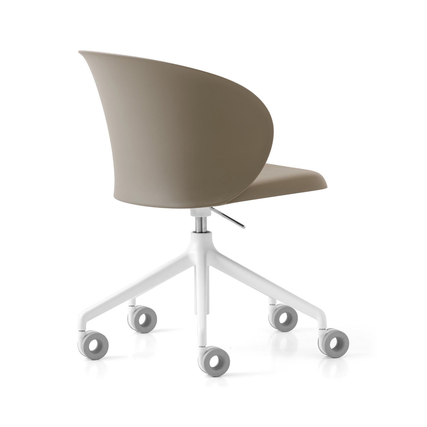 Tuka Indoor/Outdoor Optic White Base Swivel Office Chair