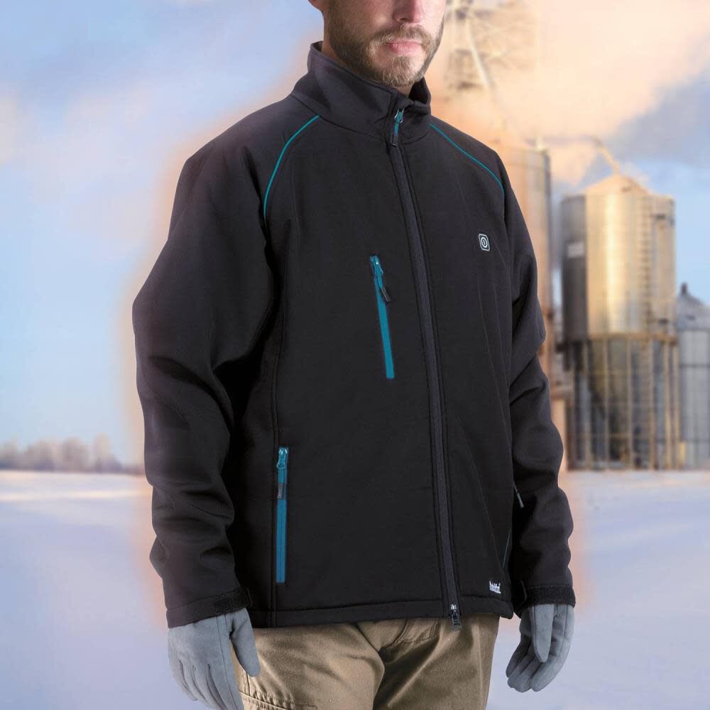 Makita 18V LXT Lithium-Ion Cordless Heated Jacket Jacket Only (Black 2XL) DCJ205Z2XL from Makita