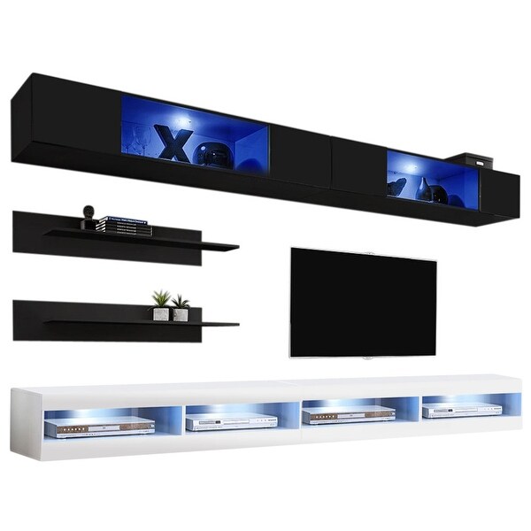 Fly I3 34TV Wall Mounted Floating Modern Entertainment Center