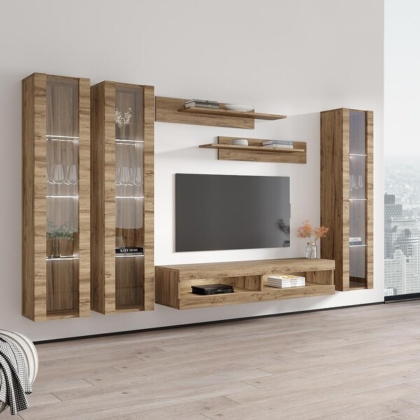 Fly CD2 34TV Wall Mounted Floating Modern Entertainment Center