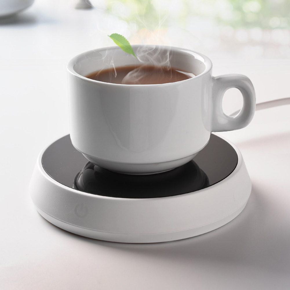 Coffee Mug Warmer for Desk with Heating Function 18 Watt Electric Beverage Warmer with Adjustable Temperature 104℉/ 55℃or 140℉/ 60℃ (Without Mug)