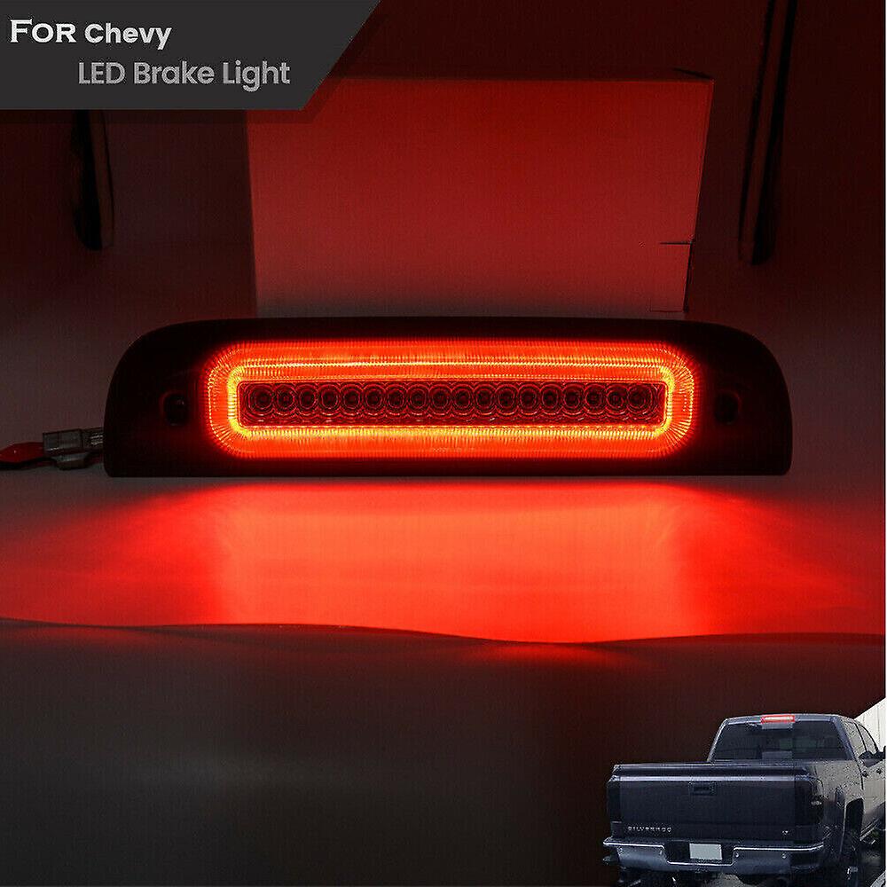 For 14-18 Chevy Silverado Sierra 1500 2500 3500 Smoke Led 3rd Brake Light Lamp W12593114