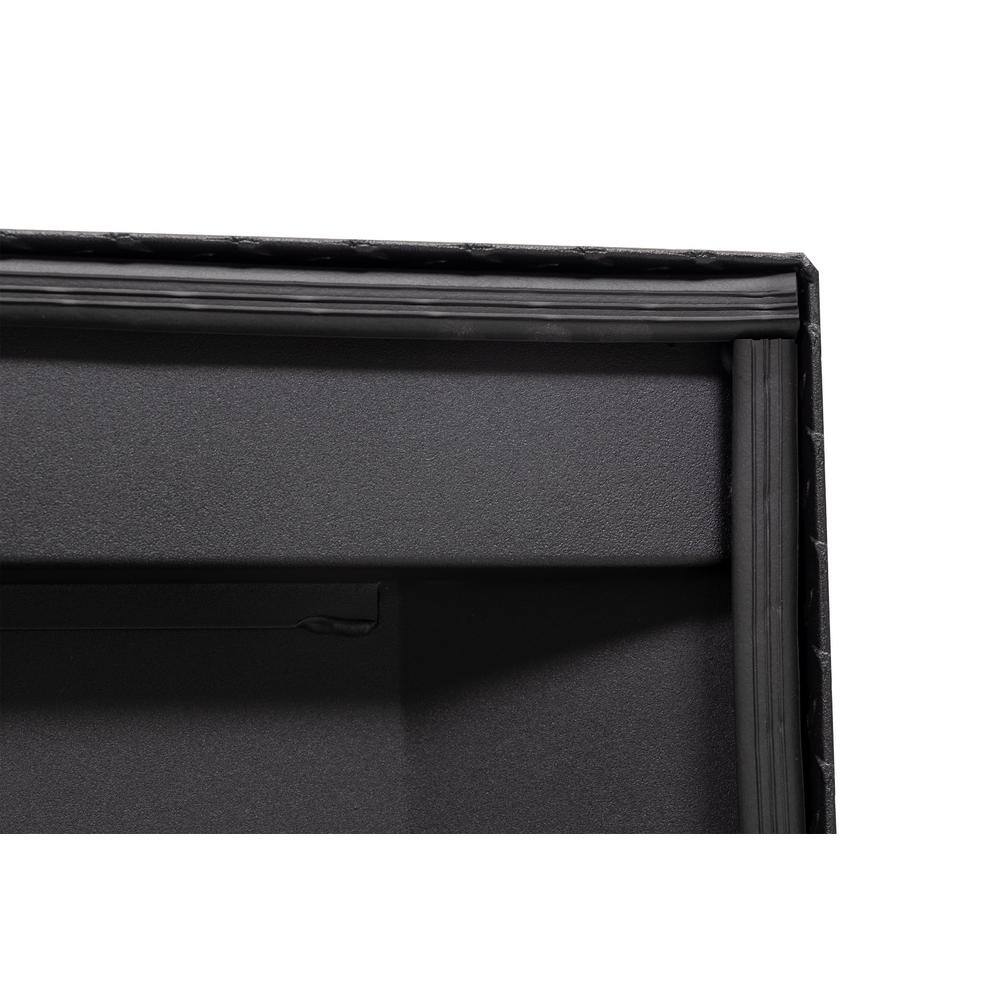 Weather Guard 62.5 in. Matte Black Aluminum Compact Low Profile Crossover Truck Tool Box 131-52-03