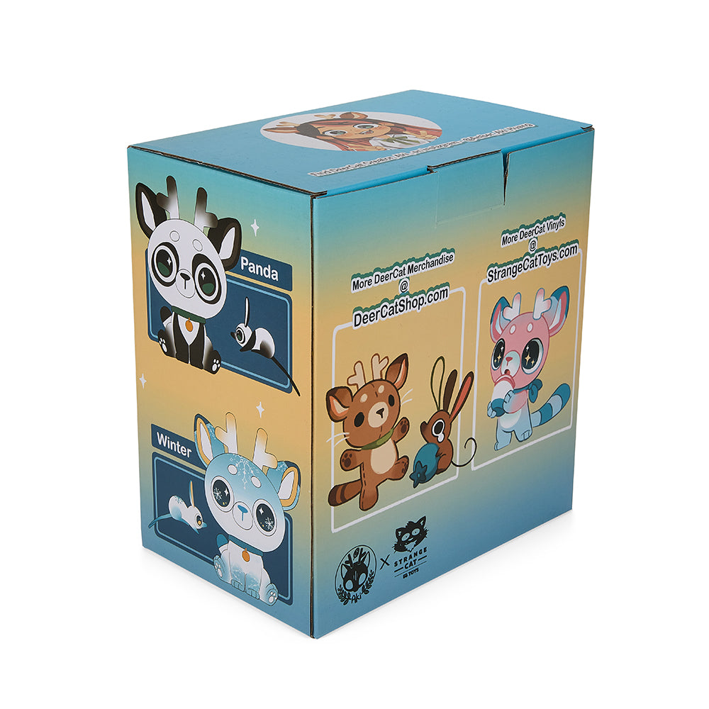 DeerCat & Friends™ Sitting DeerCat 7” Vinyl Art Figure by Amber Aki Huang – Exclusive Panda Edition (Limited Edition of 100)