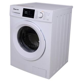 Magic Chef 24 in. 2.7 cu. ft. Front Load Compact Washer in White MCSFLW27W