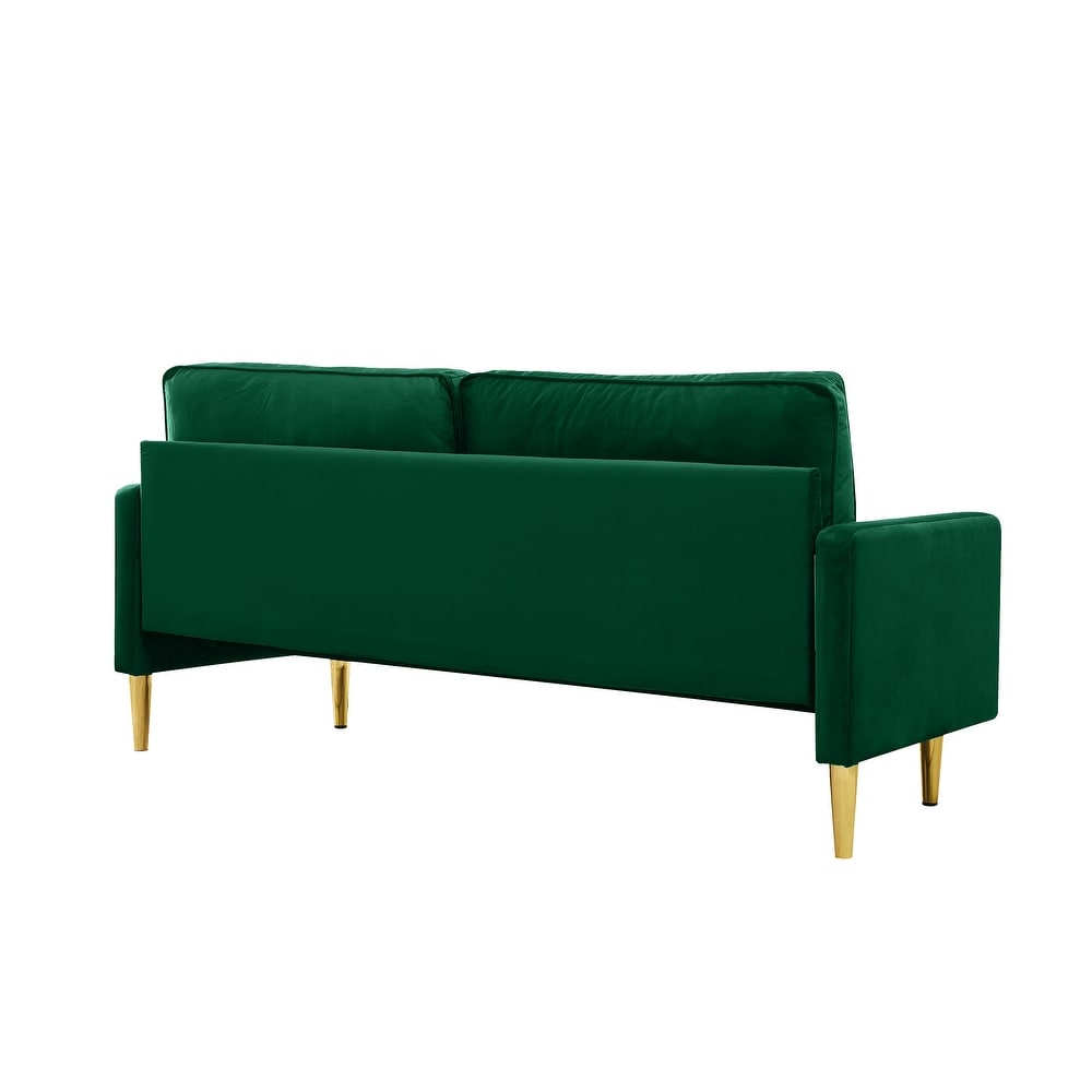 Tufted Seat Settee Sleeper Loveseat Green Velvet Loveseat Recliners