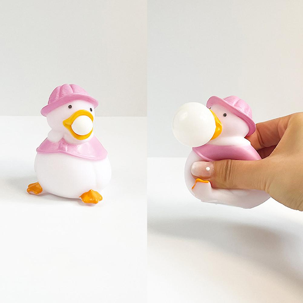 Fun Animal Toy Duck Dinosaur Blowing Bubble Vent Ball Children Toy Cartoon Animal Decompression Gift Frog