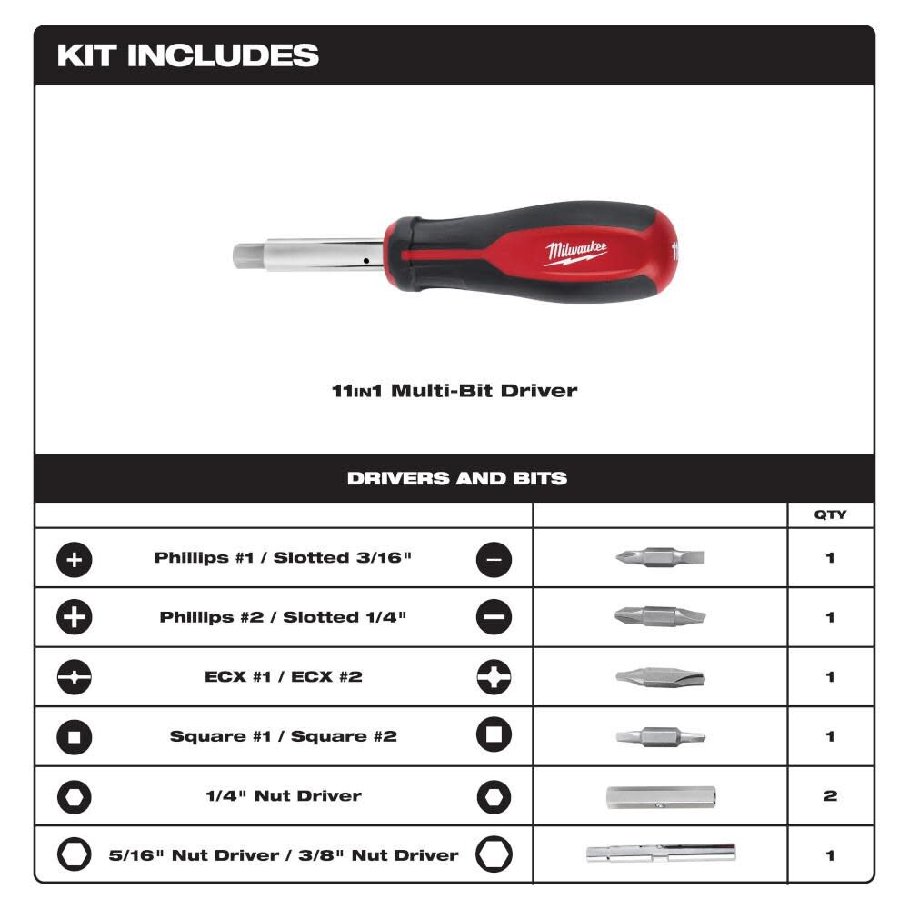 MW 11-in-1 Screwdriver ECX 48-22-2760 from MW