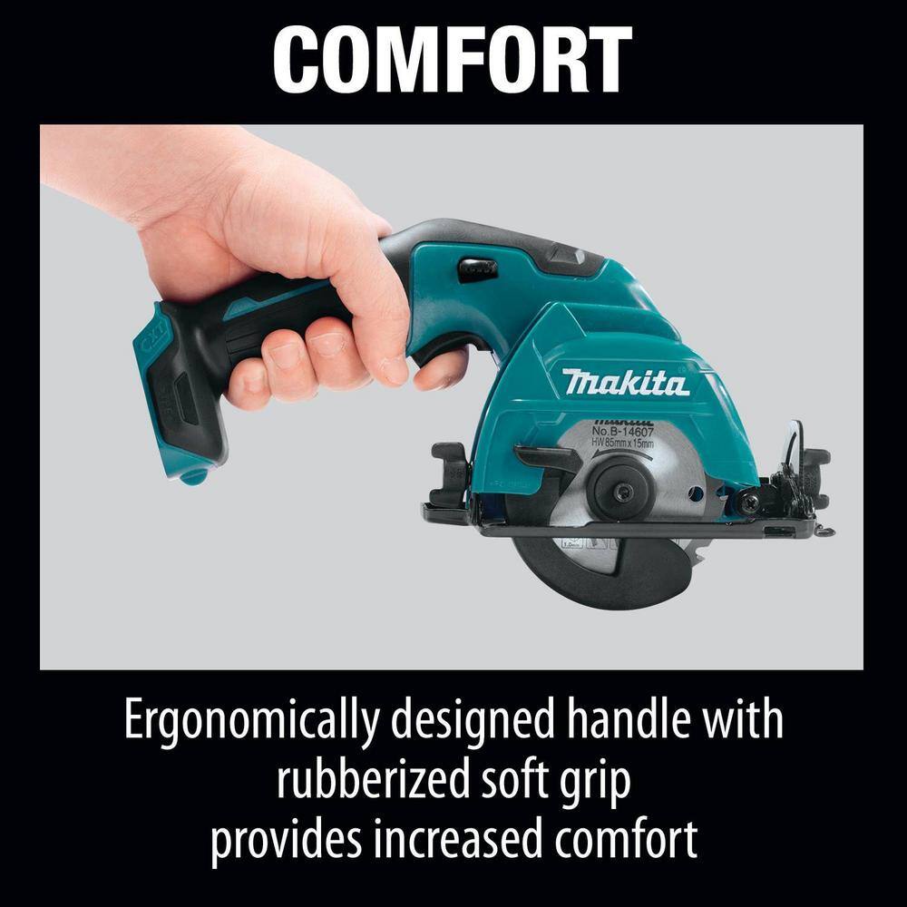 Makita 12V max CXT Lithium-Ion 3-38 in. Cordless Circular Saw (Tool-Only) SH02Z