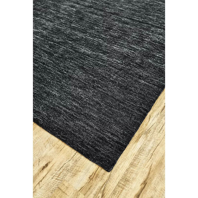 Weave and Wander Celano Black Distressed Rug