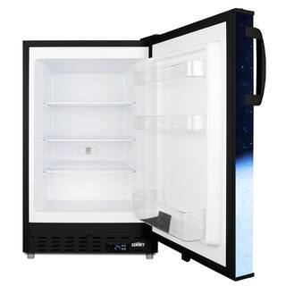 Summit Appliance 2.68 cu. ft. Upright Beer Freezer in Blue and Black ALFZ37BFROST