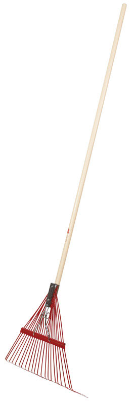 Ace 64.5 in. 22 Tine Steel Rake Wood Handle