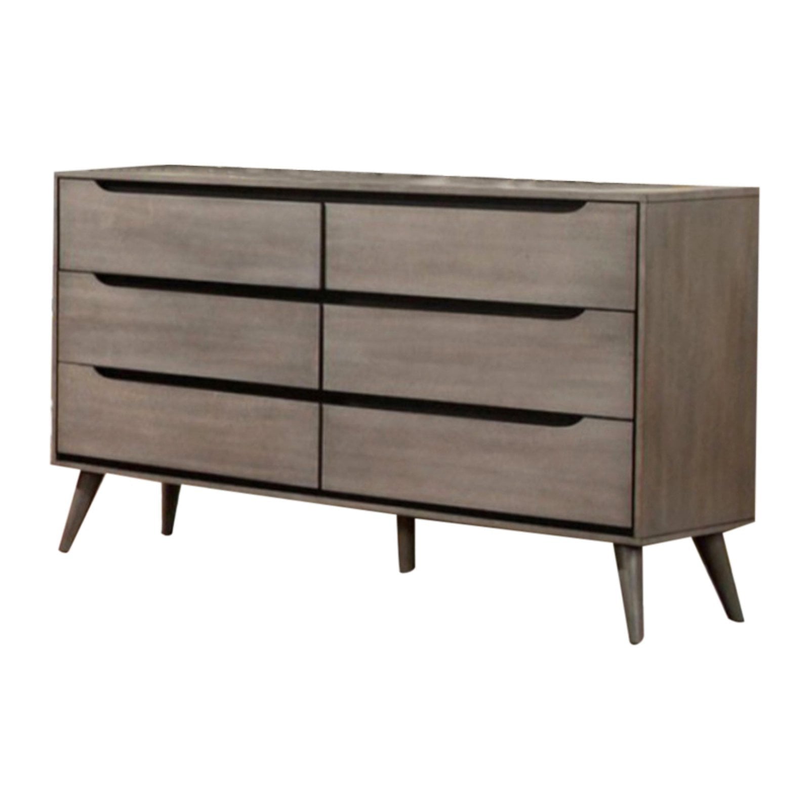 Benzara Splendiferously Minimal 6 Drawer Dresser