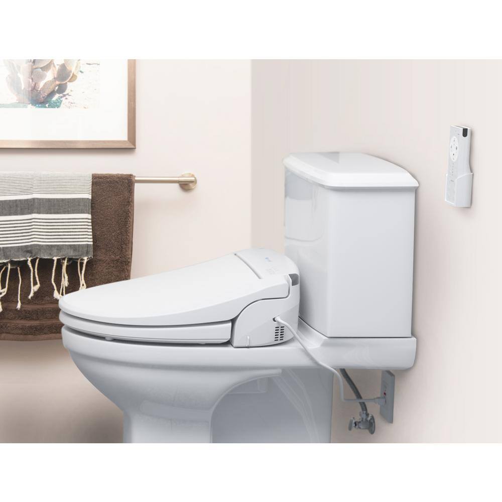 Brondell Swash Electric Bidet Seat for Elongated Toilets in White DS725-EW